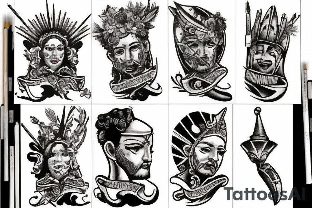 gladiator mercury tattoo idea