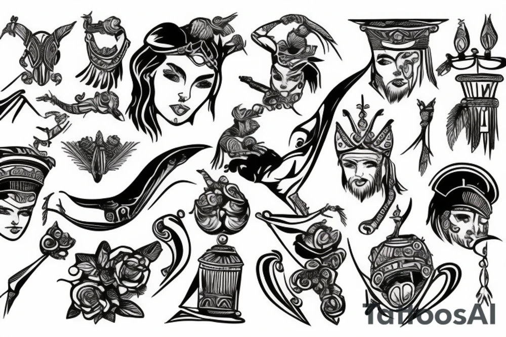 gladiator mercury tattoo idea