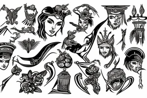 gladiator mercury tattoo idea
