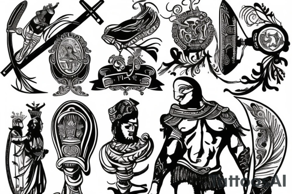 gladiator mercury tattoo idea