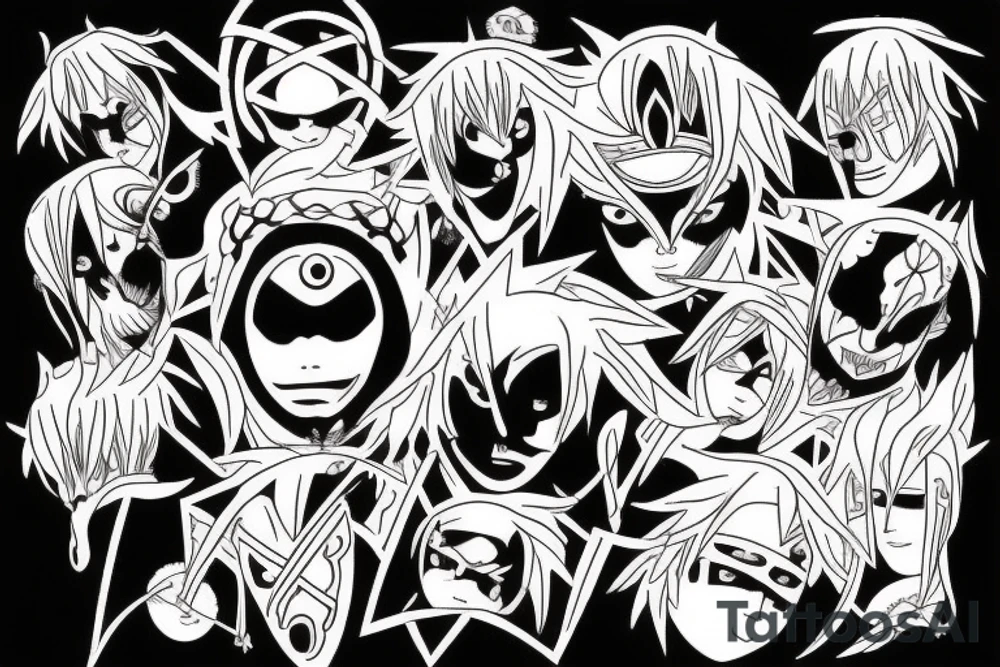 blackwork star tattoo idea