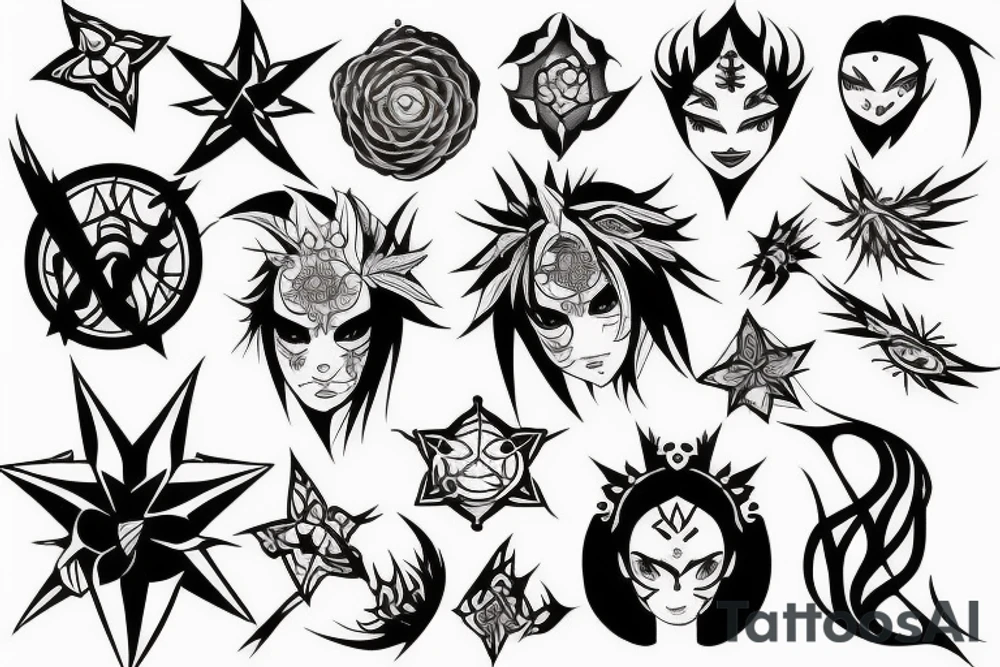 blackwork star (multiple variations, not too big) tattoo idea blackwork star (multiple variations, not too big) tattoo idea