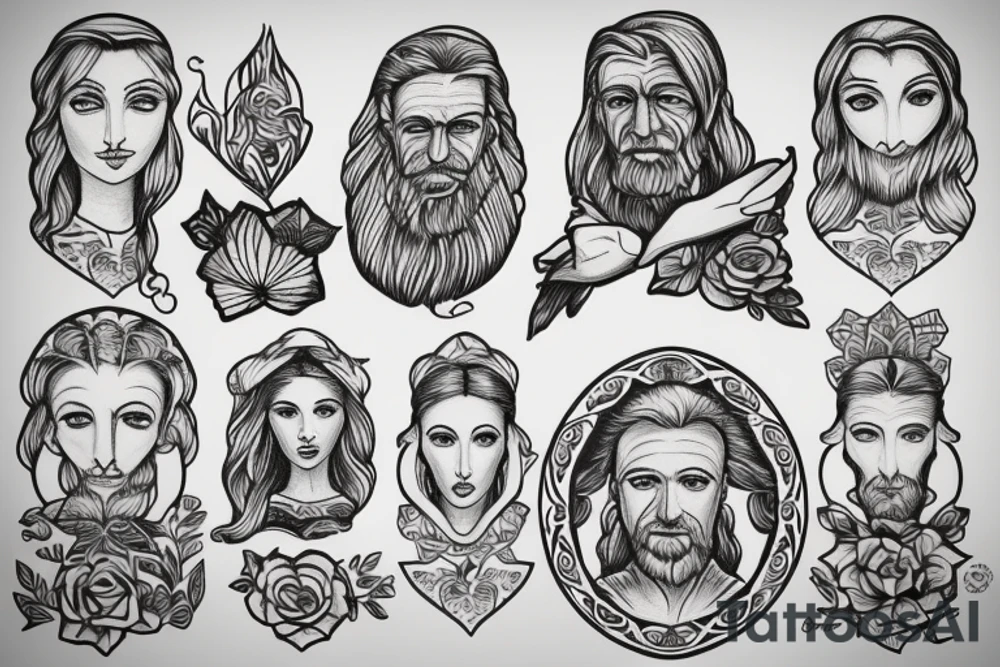 St. Joseph's Staff and Lilly tattoo idea