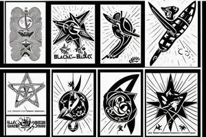 blackwork cccp sign (multiple variations, not too big) tattoo idea