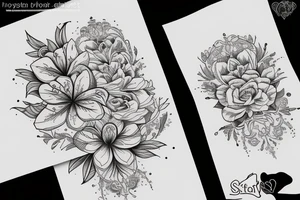 Staff and Lilly tattoo idea