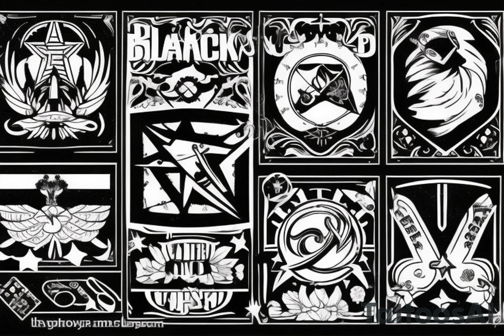 blackwork cccp sign (multiple variations, not too big) tattoo idea