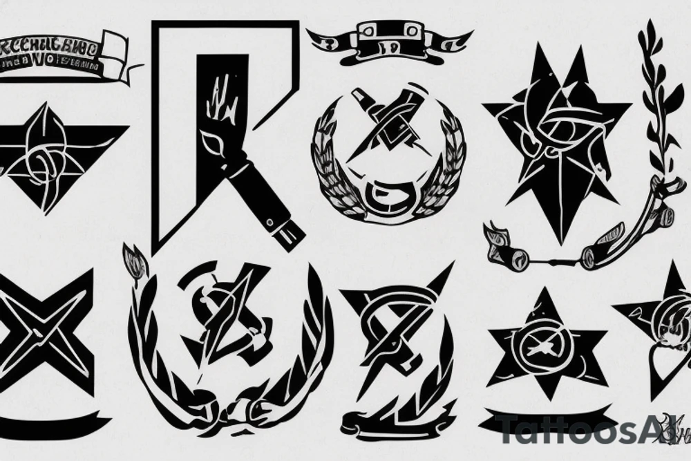 blackwork cccp sign (multiple variations, not too big) tattoo idea blackwork cccp sign (multiple variations, not too big) tattoo idea
