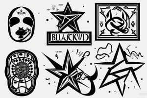 blackwork cccp sign (multiple variations, not too big) tattoo idea