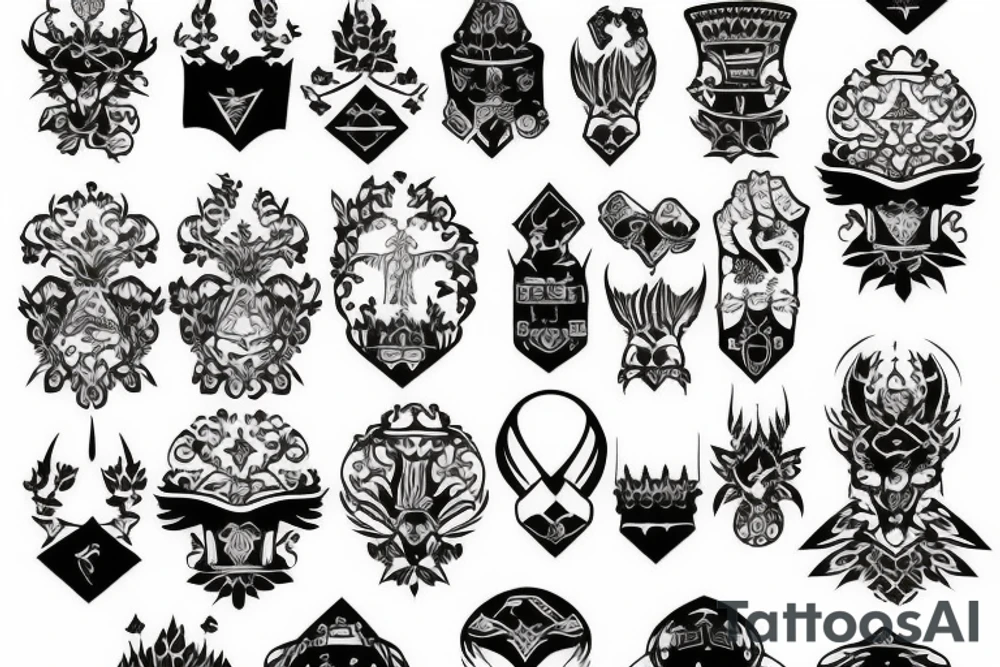 blackwork russian (multiple variations, not too big) tattoo idea blackwork russian (multiple variations, not too big) tattoo idea