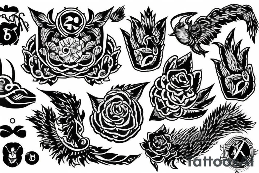 blackwork russian (multiple variations, not too big) tattoo idea blackwork russian (multiple variations, not too big) tattoo idea
