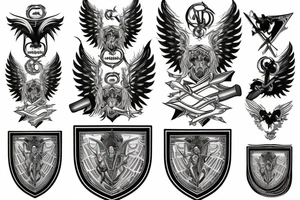St. Michael's Sword and Shield tattoo idea