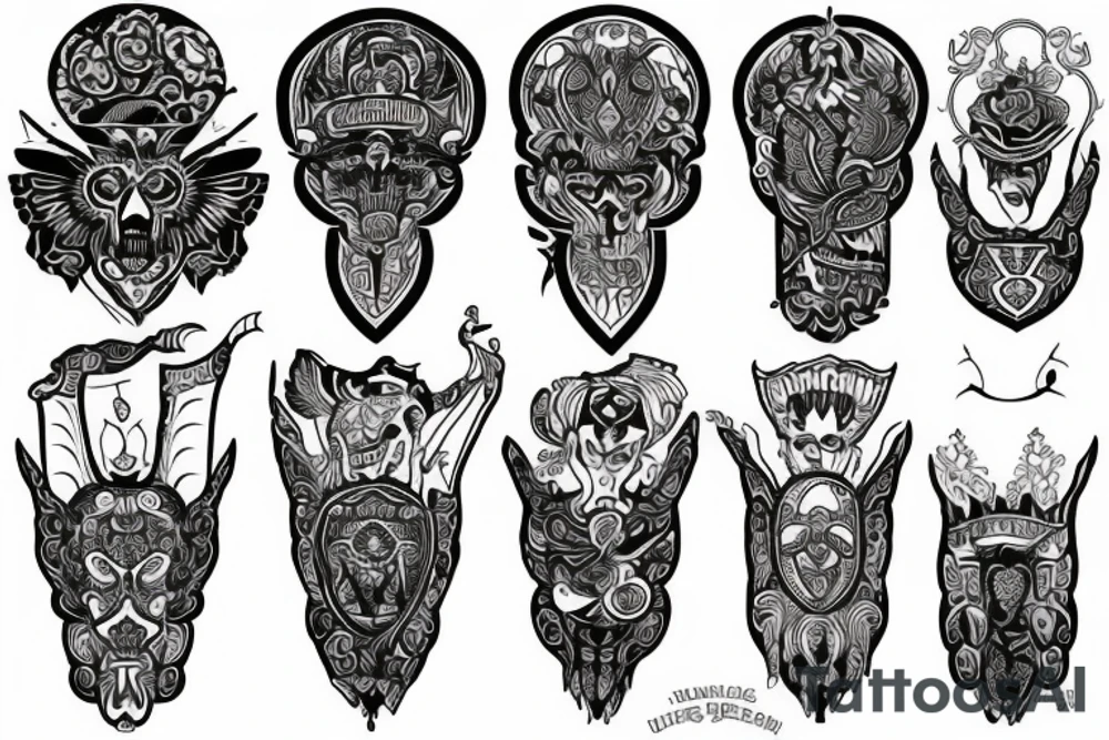 blackwork russian (multiple variations, not too big) tattoo idea blackwork russian (multiple variations, not too big) tattoo idea