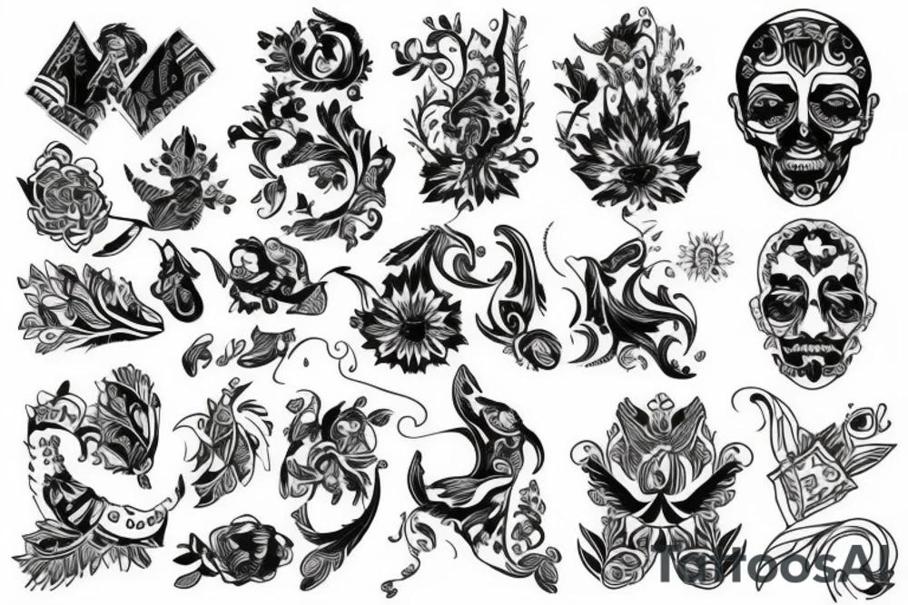 blackwork russian (multiple variations, not too big) tattoo idea blackwork russian (multiple variations, not too big) tattoo idea
