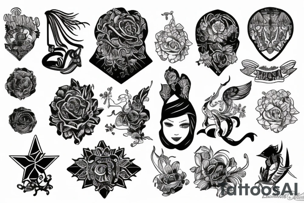 blackwork russian (multiple variations, not too big) tattoo idea blackwork russian (multiple variations, not too big) tattoo idea