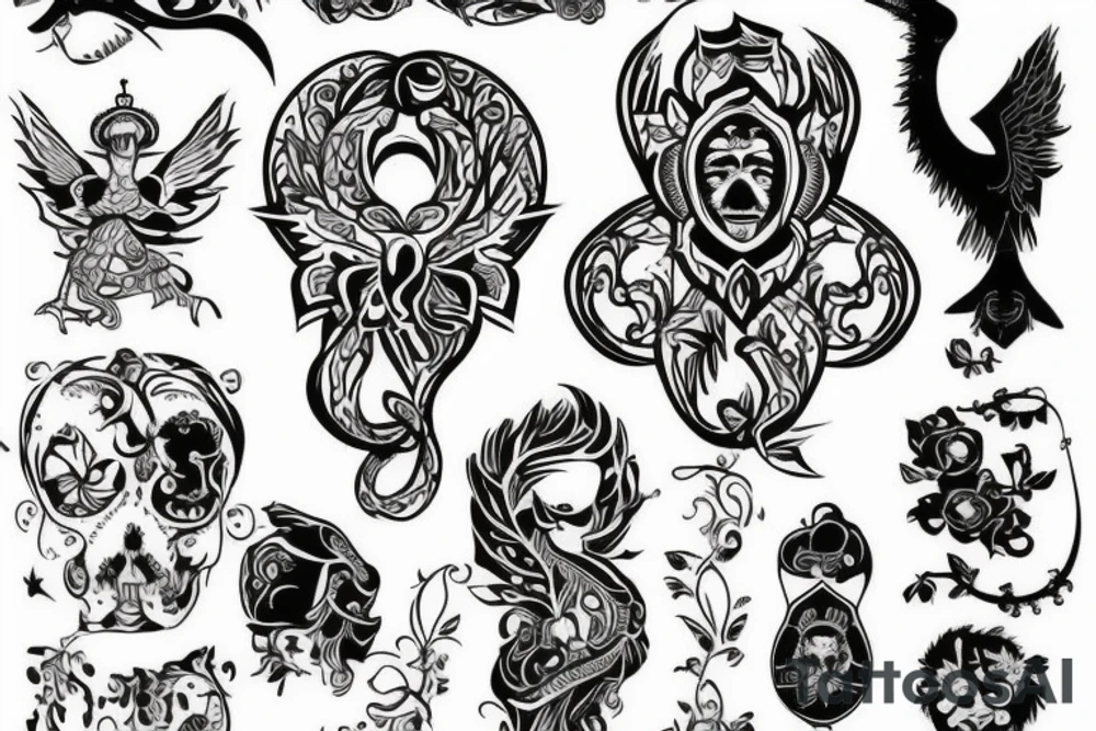 blackwork russian (multiple variations, not too big) tattoo idea blackwork russian (multiple variations, not too big) tattoo idea