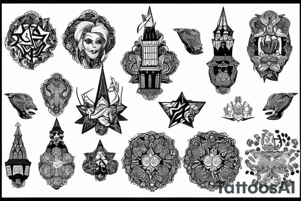 blackwork russian (multiple variations, not too big) tattoo idea blackwork russian (multiple variations, not too big) tattoo idea