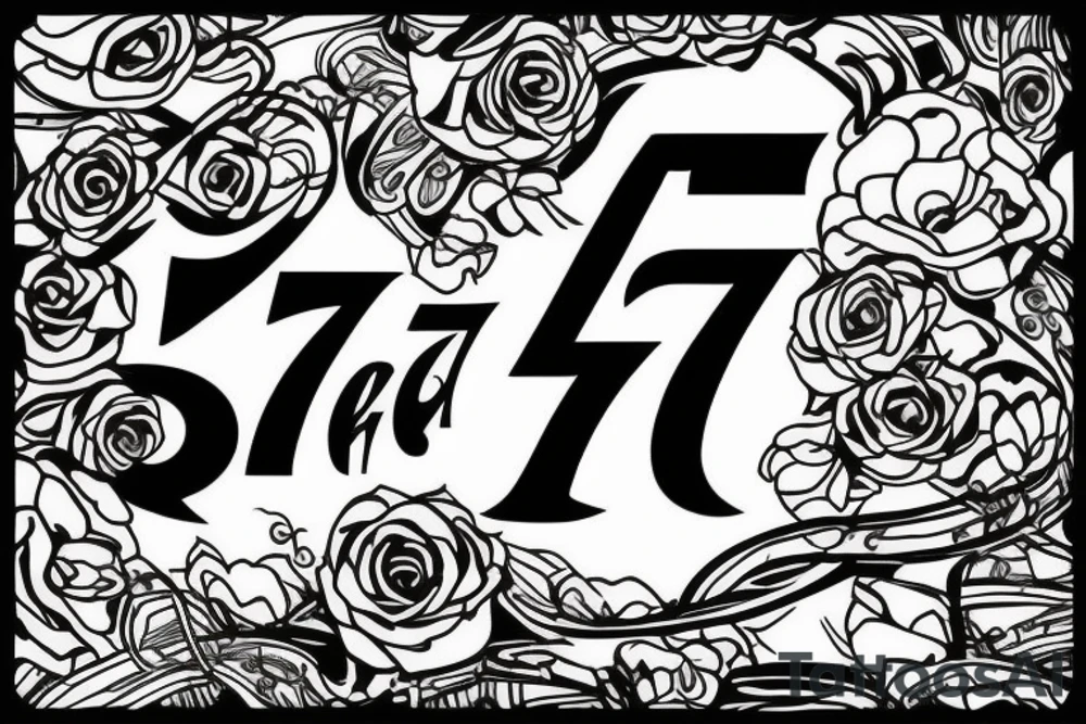 the jersey number 77 to remind me of my father tattoo idea