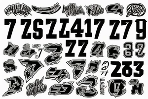 the jersey number 77 to remind me of my father tattoo idea
