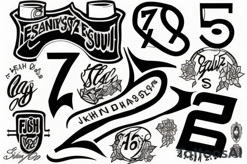 the jersey number 77 to remind me of my father tattoo idea