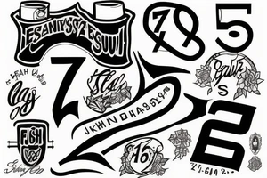 the jersey number 77 to remind me of my father tattoo idea