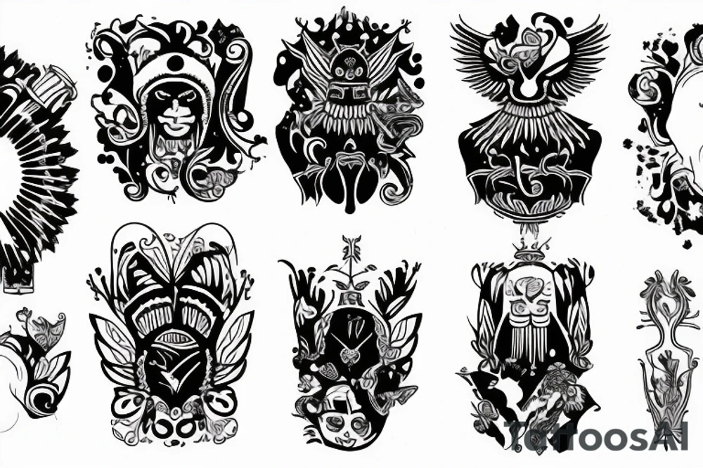 blackwork russian (multiple variations, not too big) tattoo idea blackwork russian (multiple variations, not too big) tattoo idea