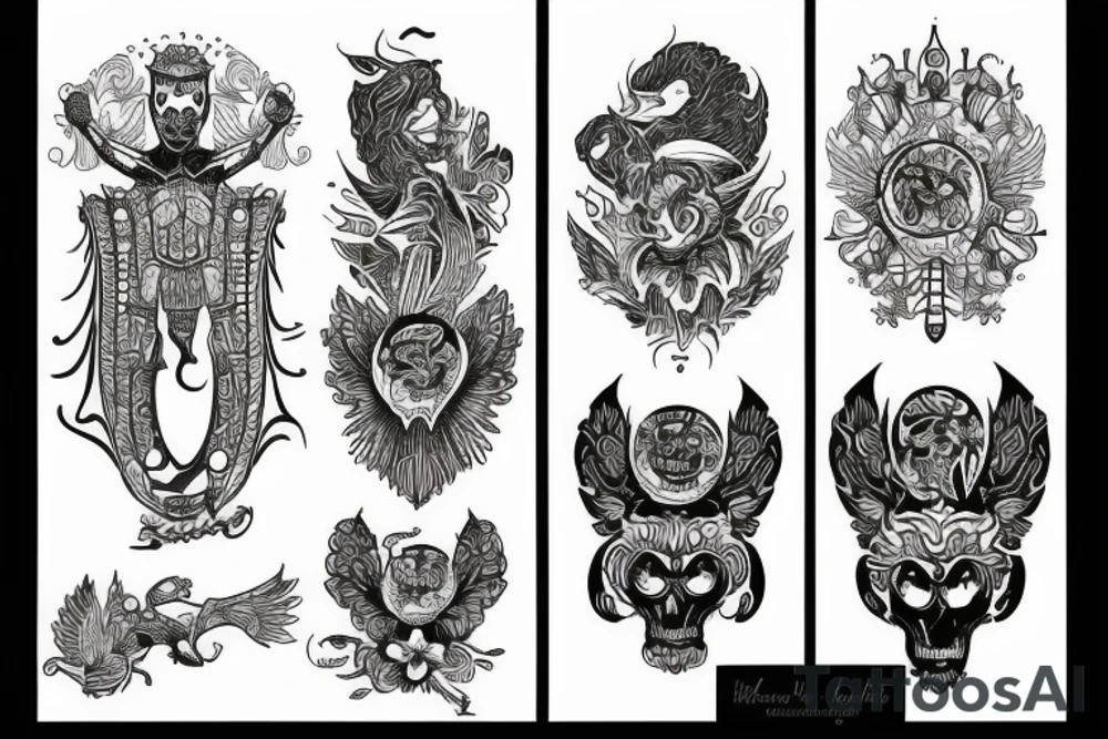 blackwork russian (multiple variations, not too big) tattoo idea blackwork russian (multiple variations, not too big) tattoo idea