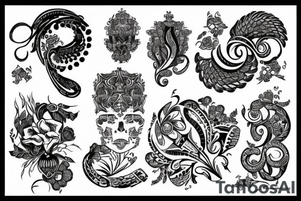 blackwork russian (multiple variations, not too big) tattoo idea blackwork russian (multiple variations, not too big) tattoo idea