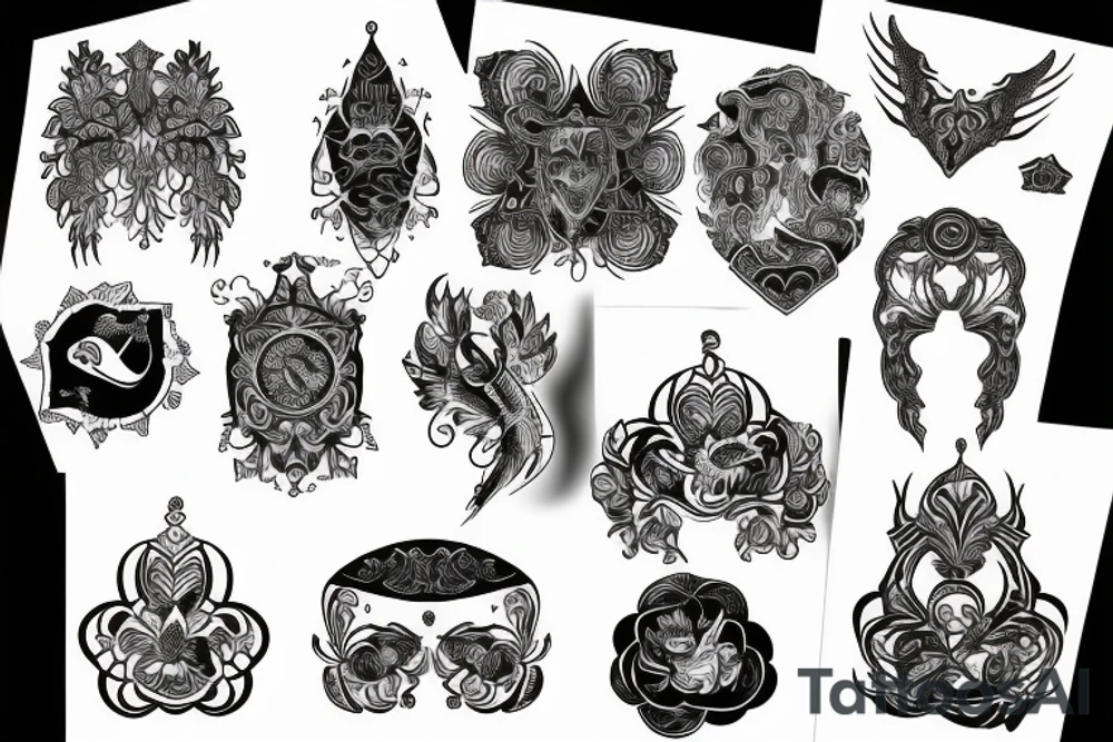 blackwork russian (multiple variations, not too big) tattoo idea blackwork russian (multiple variations, not too big) tattoo idea