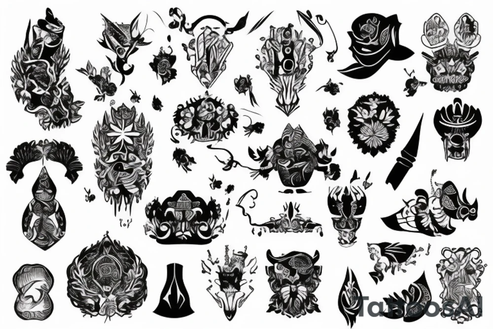 blackwork russian (multiple variations, not too big) tattoo idea blackwork russian (multiple variations, not too big) tattoo idea