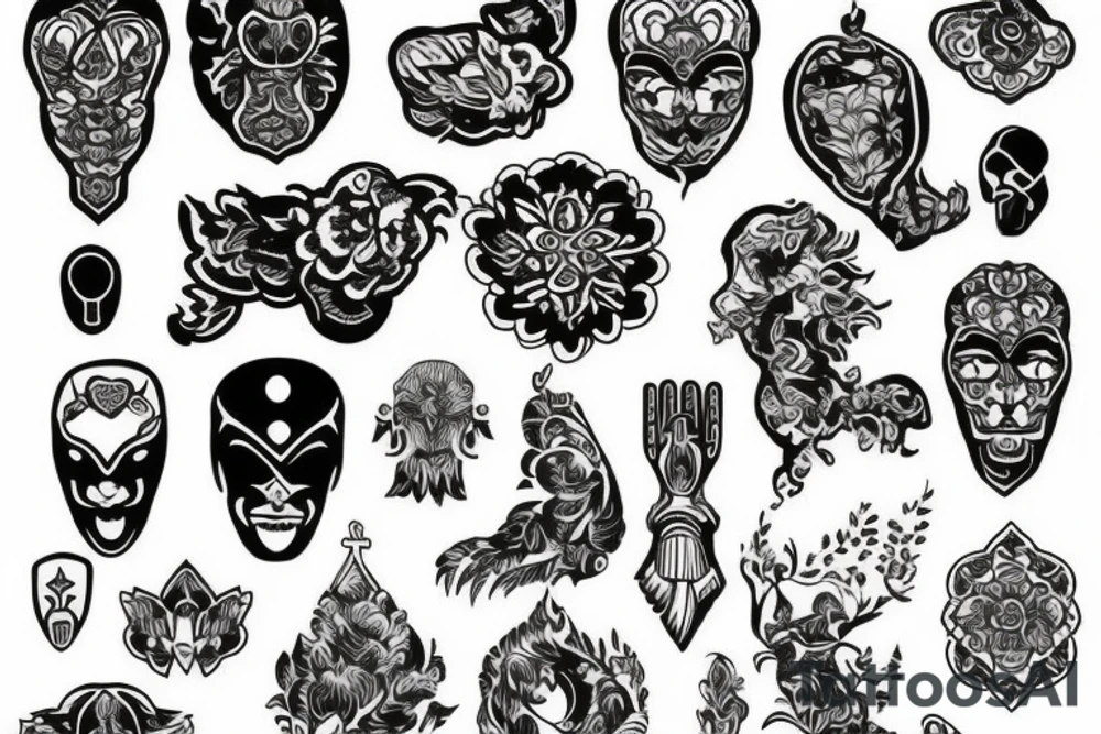blackwork russian (multiple variations, not too big) tattoo idea blackwork russian (multiple variations, not too big) tattoo idea