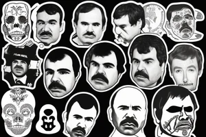 blackwork el chapo face  (not too big,) tattoo idea