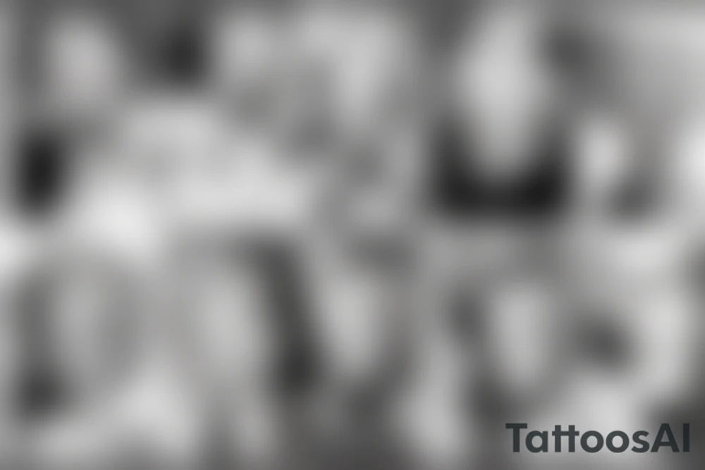 blackwork marylin monroe face  (not too big,) tattoo idea