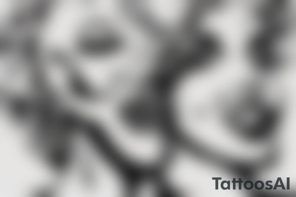blackwork marylin monroe face  (not too big,) tattoo idea