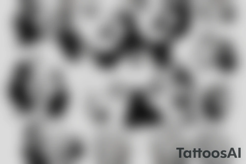 marylin monroe face blackwork style tattoo idea