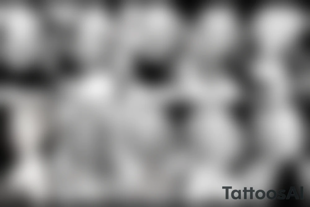 marylin monroe face blackwork style tattoo idea