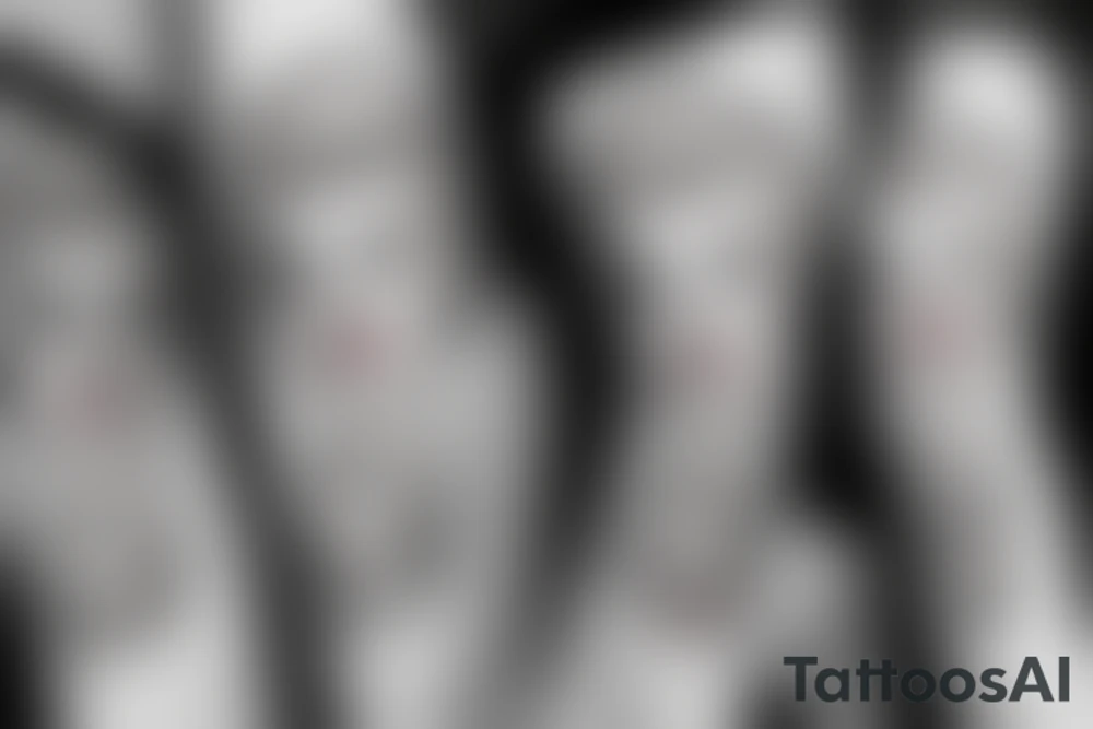 marylin monroe face blackwork style tattoo idea
