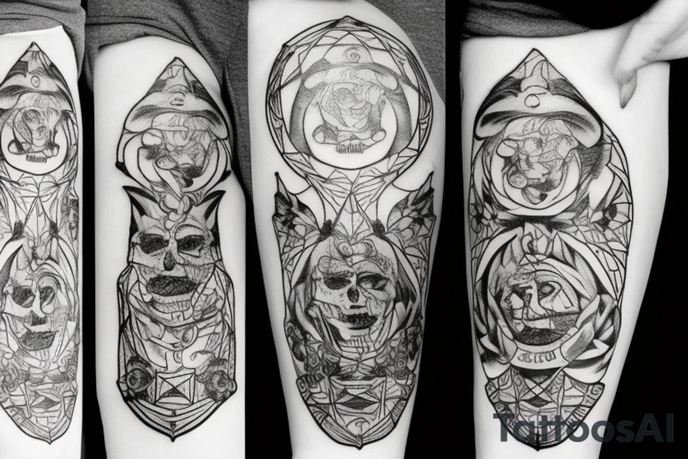 TRUMP blackwork tattoo idea