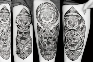TRUMP blackwork tattoo idea