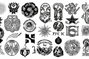 CCCP blackwork tattoo idea