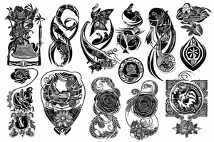 CCCP blackwork tattoo idea
