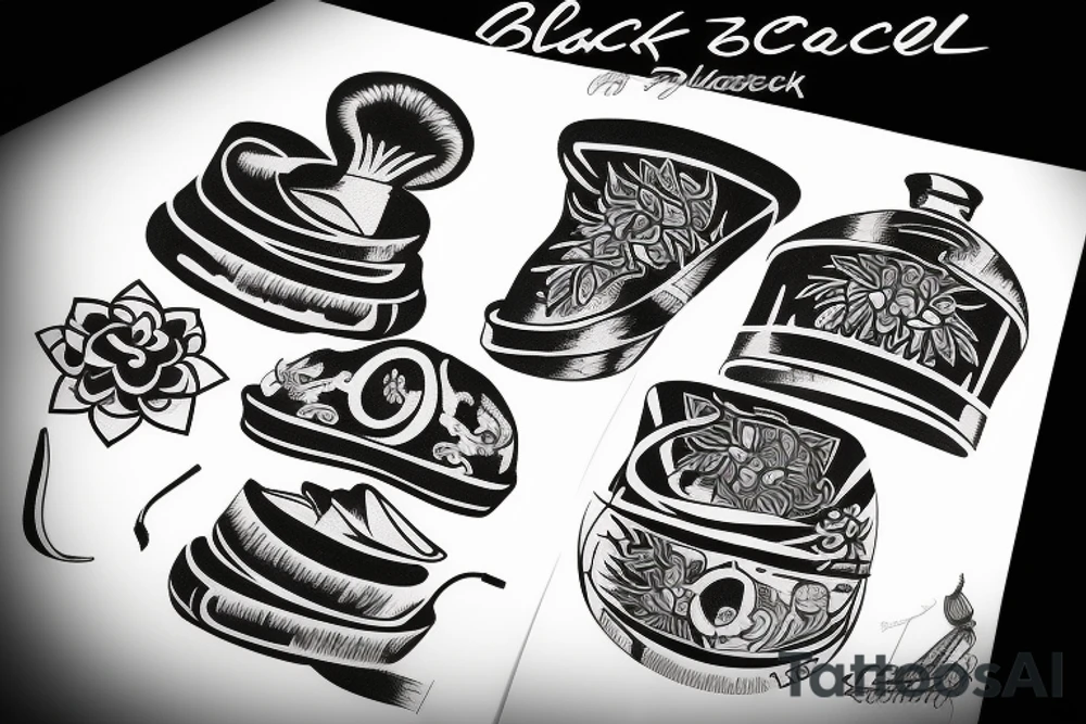 CCCP blackwork tattoo idea