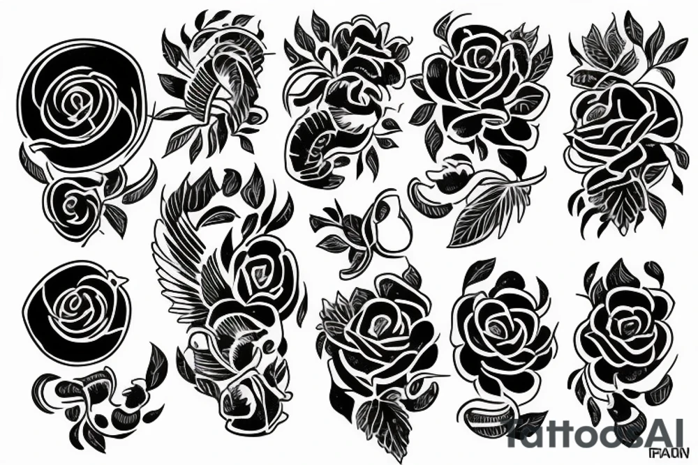 CCCP blackwork tattoo idea