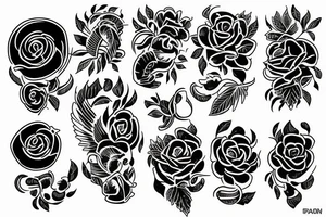 CCCP blackwork tattoo idea