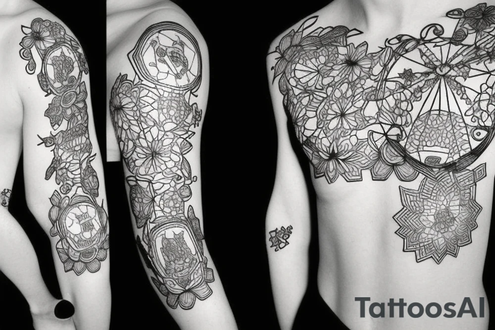 CCCP blackwork tattoo idea