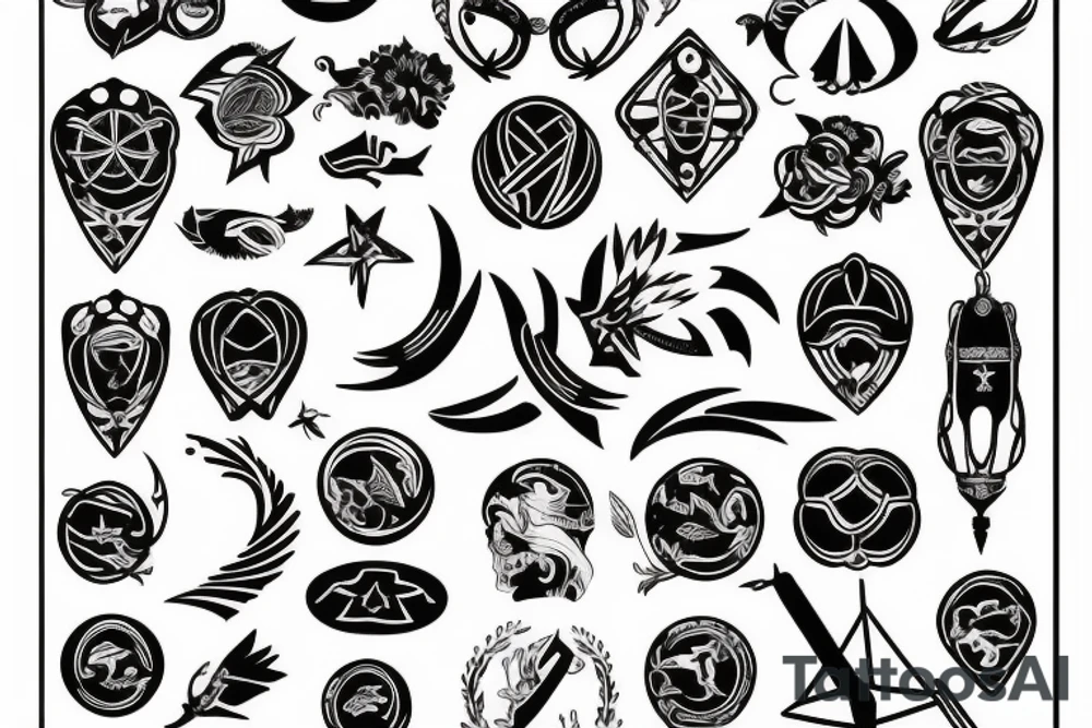 CCCP blackwork tattoo idea