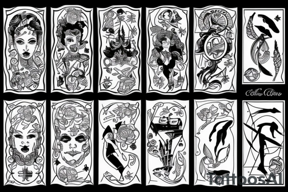 CCCP blackwork tattoo idea