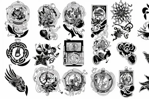 CCCP blackwork tattoo idea
