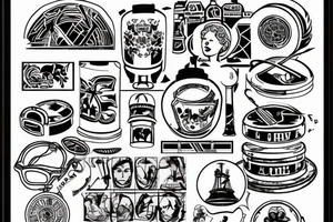 SOVIET blackwork tattoo idea