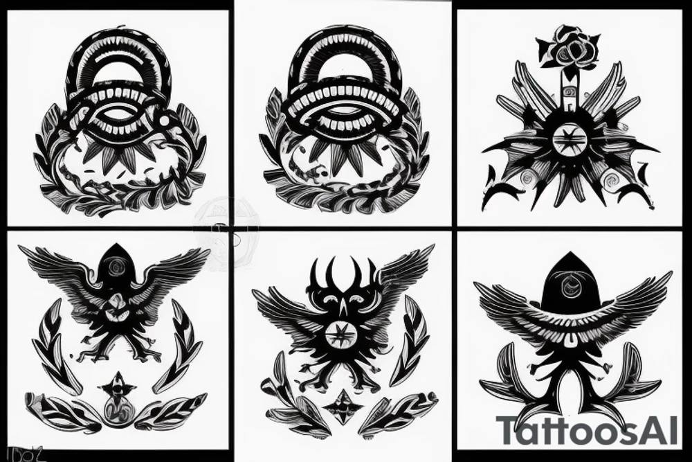 SOVIET blackwork tattoo idea