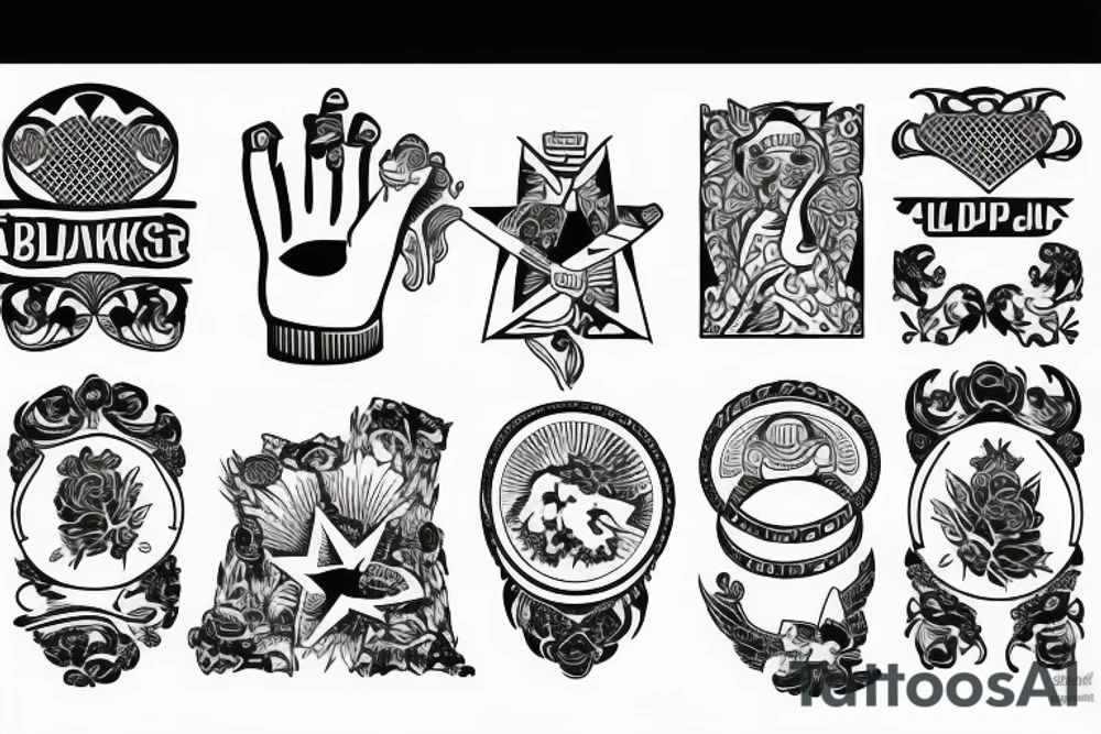 SOVIET blackwork tattoo idea